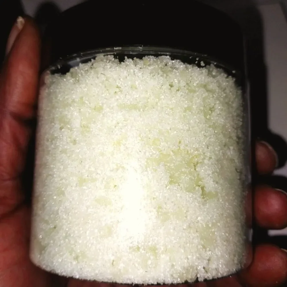 Hand crafted natural Lemongrass emulsified sugar scrub 6oz
